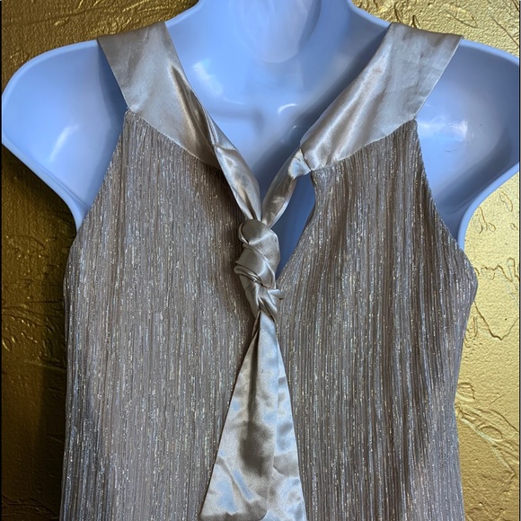 Vintage Glitter & Satin Dress - Picture 2 of 6